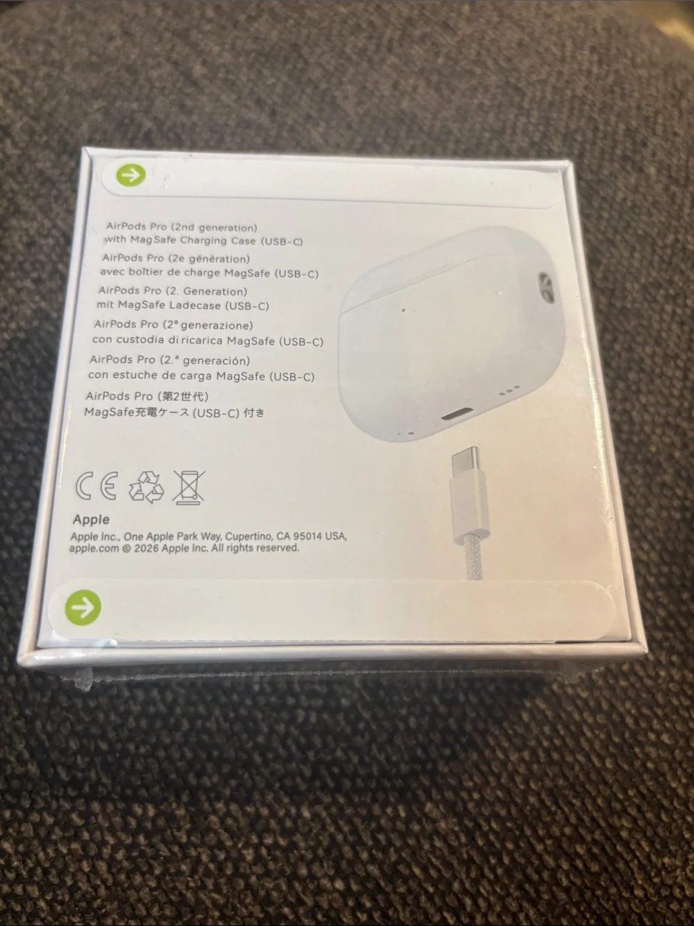 Apple AirPods Pro (2nd Gen) White MagSafe Case